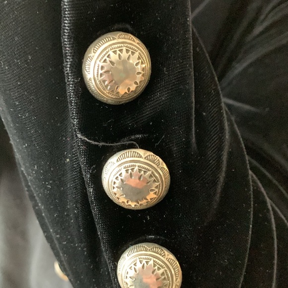 Vintage Lucia Lukken Velvet Blazer with Western Style Buttons - Picture 10 of 16